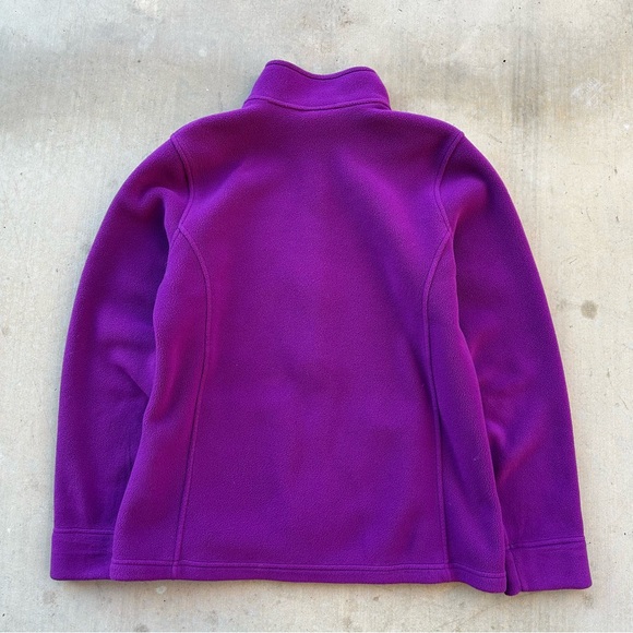 L.L. Bean Rich Purple Fleece Jacket - Picture 5 of 5